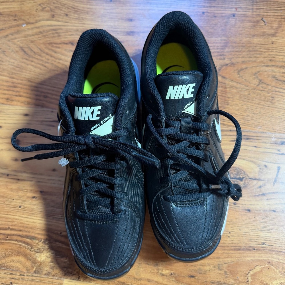 Nike Unify Strike Womens Softball Cleats Black White 537680-010 Size 6.5